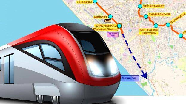 തിരുവനന്തപുരം മെട്രോ പാപ്പനംകോട് മുതൽ ഈഞ്ചയ്ക്കൽ വരെ